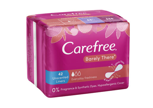 Carefree Barely There Unscented Panty Liners 42 Pack