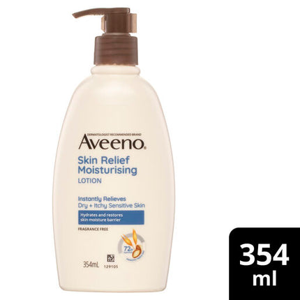 Aveeno Skin Relief Fragrance Free Moisturising Body Lotion 354mL