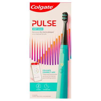 Colgate Pulse Rechargeable Deep Clean Electric Toothbrush, 1 Pack with Refill Head