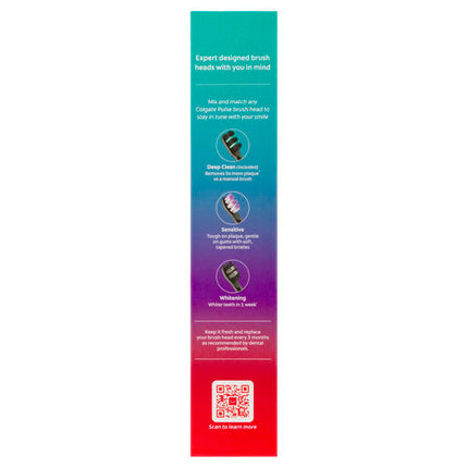 Colgate Pulse Rechargeable Deep Clean Electric Toothbrush, 1 Pack with Refill Head