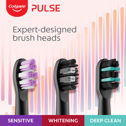 Colgate Pulse Rechargeable Deep Clean Electric Toothbrush, 1 Pack with Refill Head