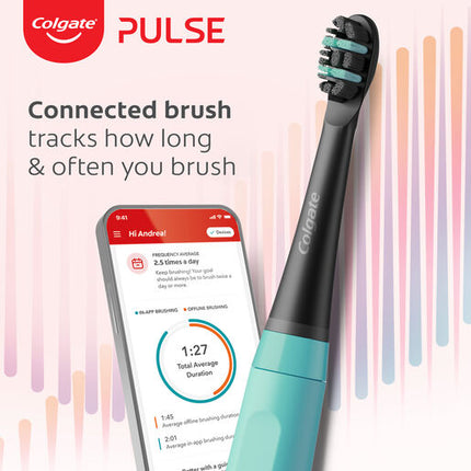 Colgate Pulse Rechargeable Deep Clean Electric Toothbrush, 1 Pack with Refill Head