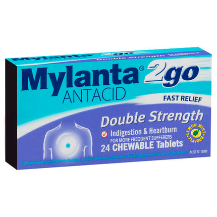 Mylanta 2go Antacid 24 Tablets