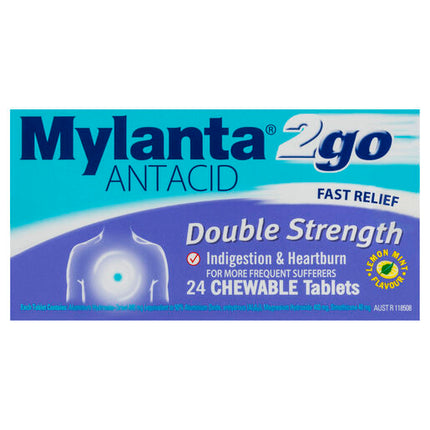 Mylanta 2go Antacid 24 Tablets