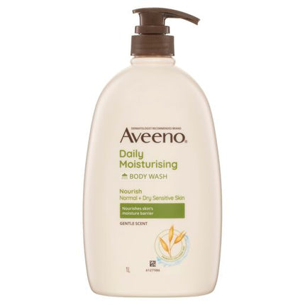Aveeno Active Naturals Daily Moisturising Body Wash Soothing Oatmeal 1L