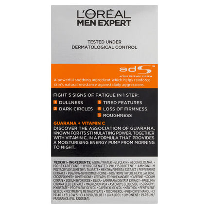 L'Oreal Men Expert Hydra Energetic Moisturiser 50mL