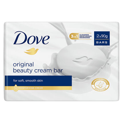 Dove Beauty Cream Bar Original Soap 90g 2 Bars