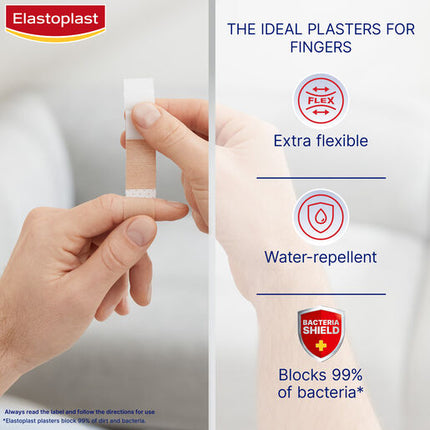 Elastoplast Finger Strips Flexible Fabric 16 Pack