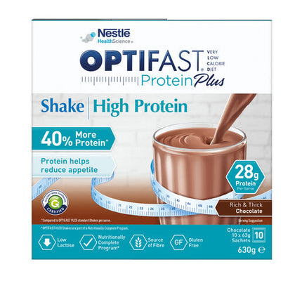Optifast Protein Plus Shake Chocolate 63g x 10 Sachets
