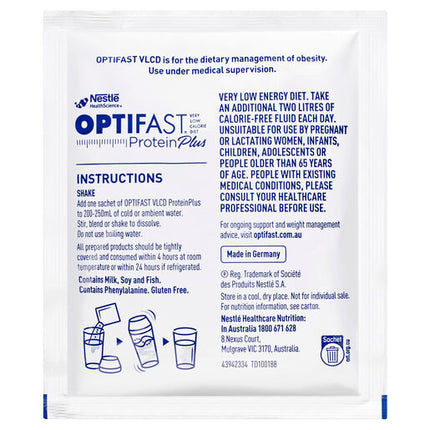 Optifast Protein Plus Shake Chocolate 63g x 10 Sachets