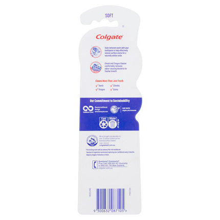 Colgate Toothbrush Optic White Platinum Soft 2 Pack