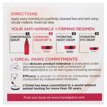 L'Oreal Revitalift Classic Spf15 Day Cream 50mL