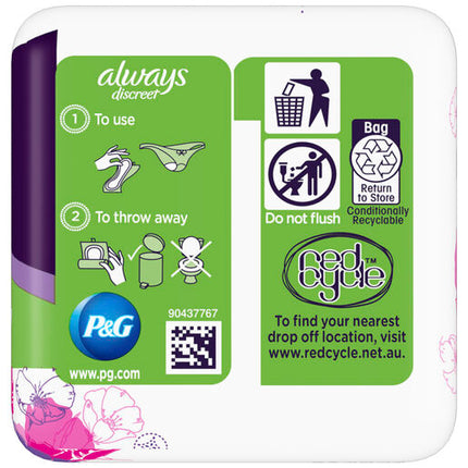 Always Discreet For Sensitive Bladder Small 20 Pads