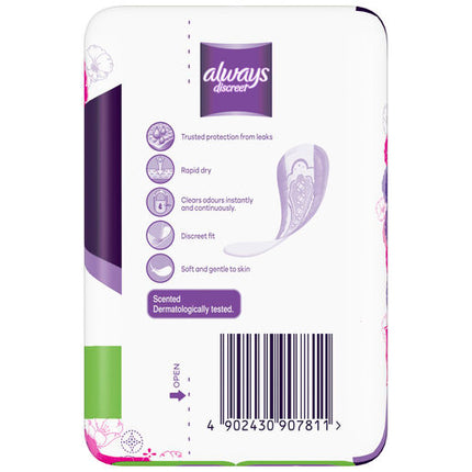 Always Discreet For Sensitive Bladder Small 20 Pads
