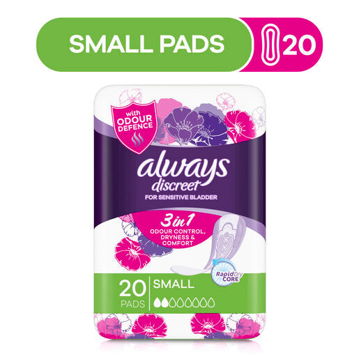 Always Discreet For Sensitive Bladder Small 20 Pads