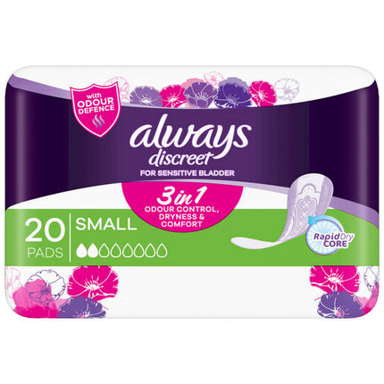Always Discreet For Sensitive Bladder Small 20 Pads