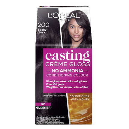 L'Oreal Casting Creme Gloss Semi-Permanent Hair Colour 200 Ebony