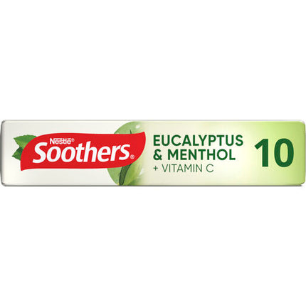 Soothers Eucalyptus & Menthol Stick 10 Medicated Lozenges