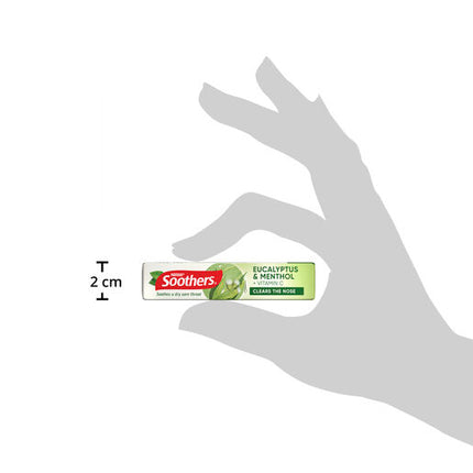 Soothers Eucalyptus & Menthol Stick 10 Medicated Lozenges
