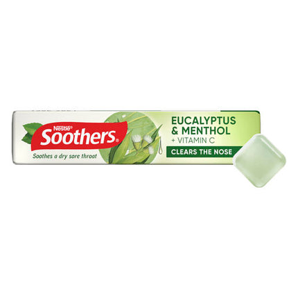 Soothers Eucalyptus & Menthol Stick 10 Medicated Lozenges