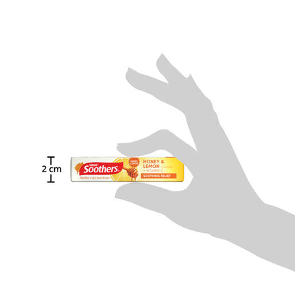 Soothers Honey & Lemon Medicated Lozenges Stick 10 Pack