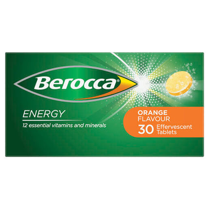 Berocca Energy Orange Effervescent Tablets 30 Pack