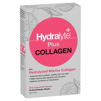 Hydralyte Plus Collagen Powder Sticks 10 Pack