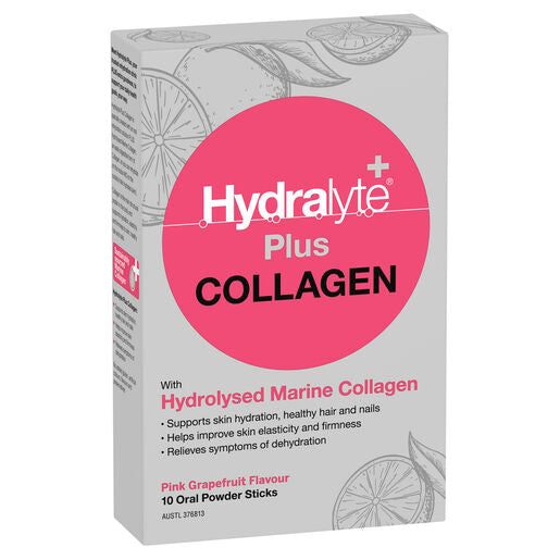 Hydralyte Plus Collagen Powder Sticks 10 Pack
