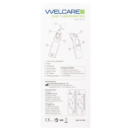 Welcare 2 In 1 Ear Thermometer