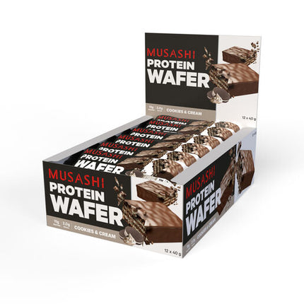 Musashi Protein Wafer Bar Cookies & Cream 40g