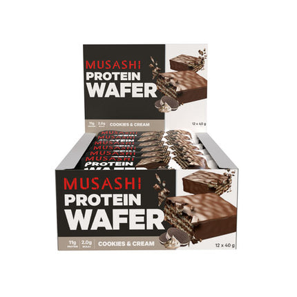 Musashi Protein Wafer Bar Cookies & Cream 40g