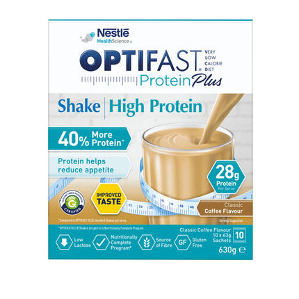 Optifast Protein Plus Shake Coffee 63g x 10 Sachets