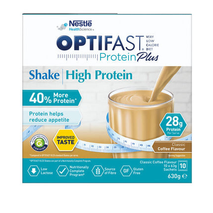 Optifast Protein Plus Shake Coffee 63g x 10 Sachets