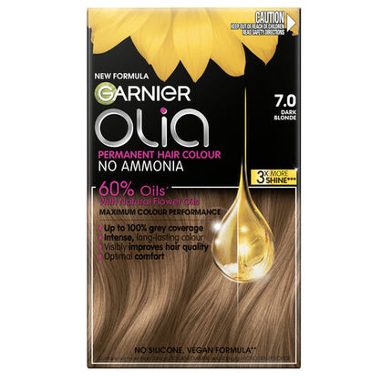 Garnier Olia 7.0 Dark Blonde No Ammonia Permanent Hair Colour