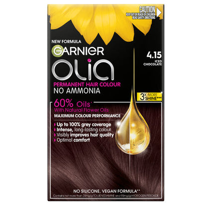Garnier Olia 4.15 Iced Chocolate No Ammonia Permanent Hair Colour