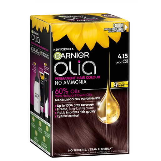 Garnier Olia 4.15 Iced Chocolate No Ammonia Permanent Hair Colour