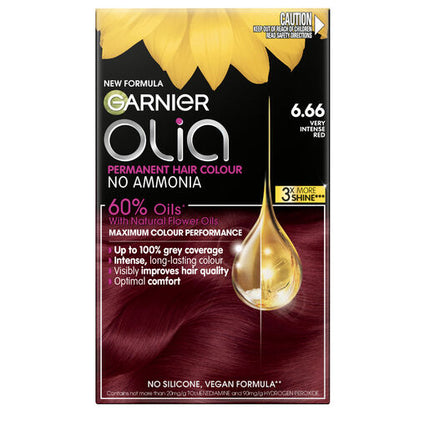 Garnier Olia 6.66 Very Intense Red No Ammonia Permanent Hair Colour