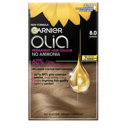 Garnier Olia 8.0 Blonde No Ammonia Permanent Hair Colour
