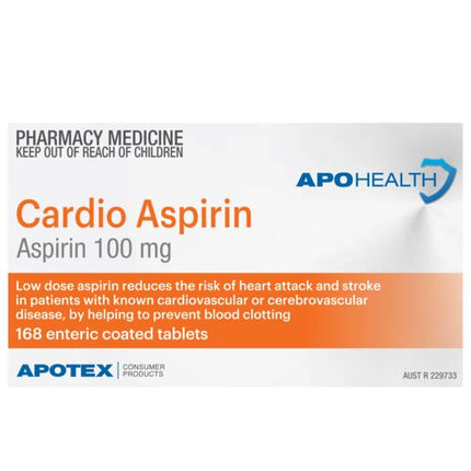 ApoHealth Cardio Aspirin 168 Tablets