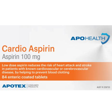 ApoHealth Cardio Aspirin 84 Tablets