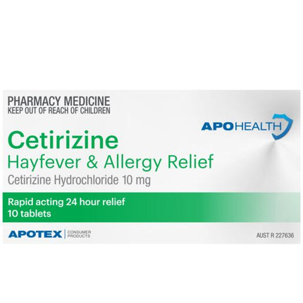 ApoHealth Cetirizine HCL 10mg 10 Tablets