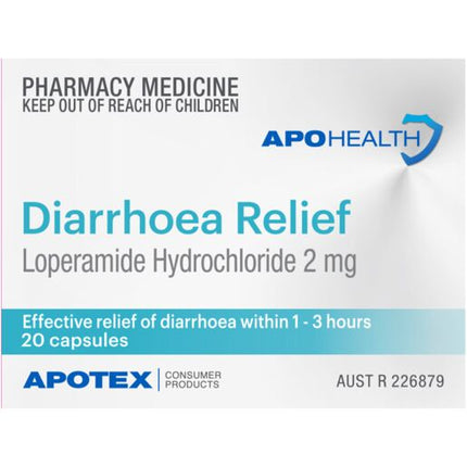 ApoHealth Diarrhoea Relief 20 Capsules