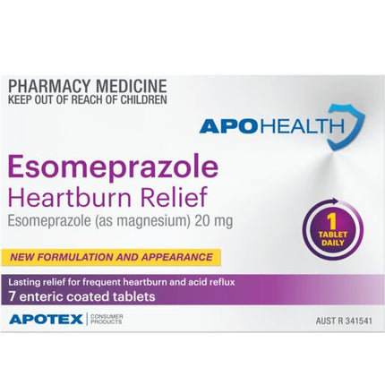 ApoHealth Esomeprazole 20mg 7 Tablets