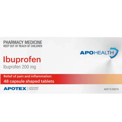 ApoHealth Ibuprofen 200mg 48 Tablets