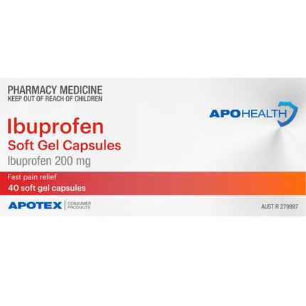 ApoHealth Ibuprofen 40 Gel Capsules
