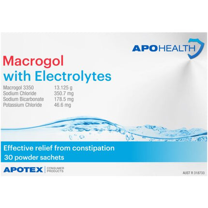 ApoHealth Macrogol with Electrolytes 30 Sachets