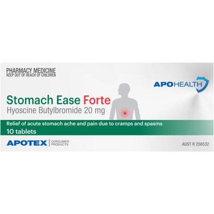 ApoHealth Stomach Ease Forte 20mg 10 Tablets