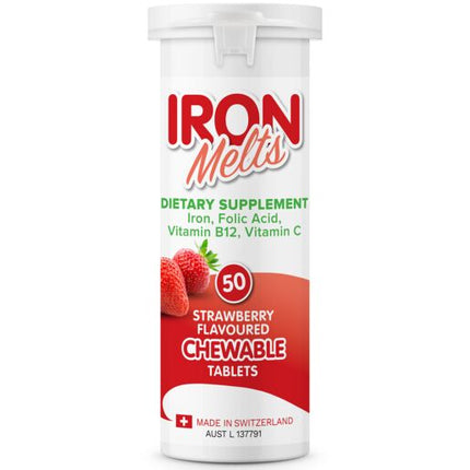 Iron Melts 50 Chewable Tablets