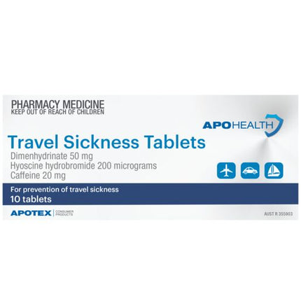 Apohealth Travel Sickness 10 Tablets