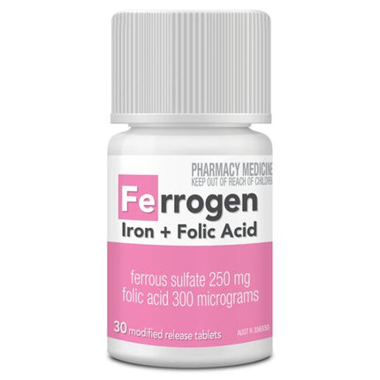 Ferrogen Iron and Folic Acid MR 30 Tablets